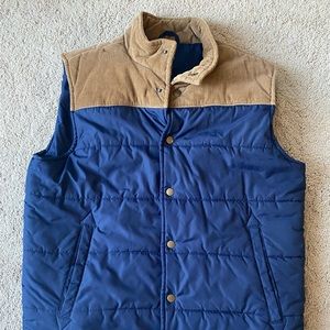 J.Crew two- tone puffer vest